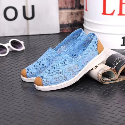 2017 Summer Flat Shoes Woman Comortable Casual Flats Outdoor Women's Shoes Leisure Hollow Breathable Women Shoes Size 35-41