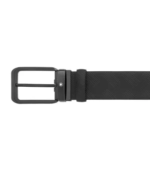 35mm Reversible Leather Belt Black