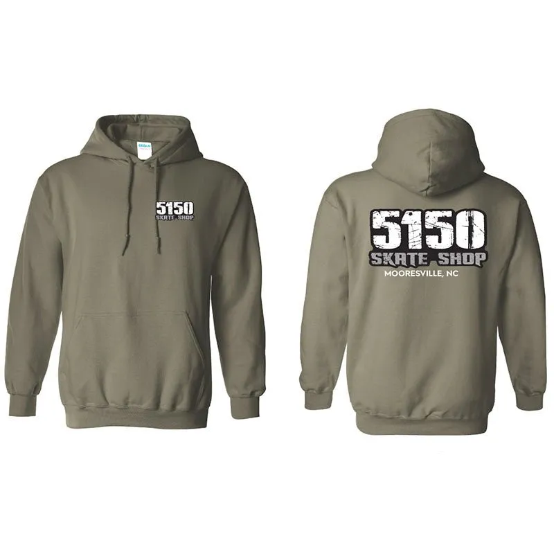 5150 Skate Shop Military Green Hoodies