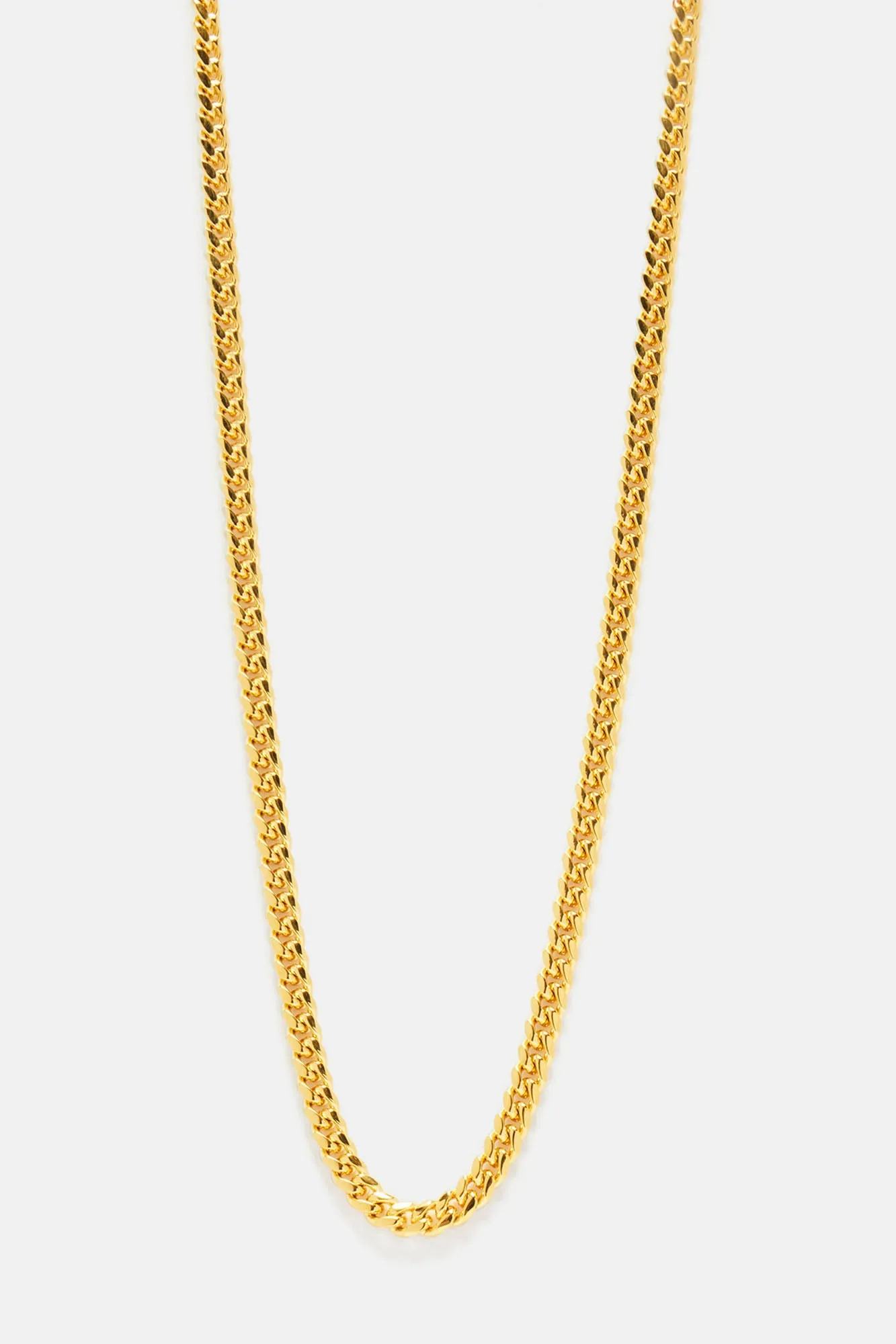 5mm Premium 18″ Cuban Chain Necklace - Gold