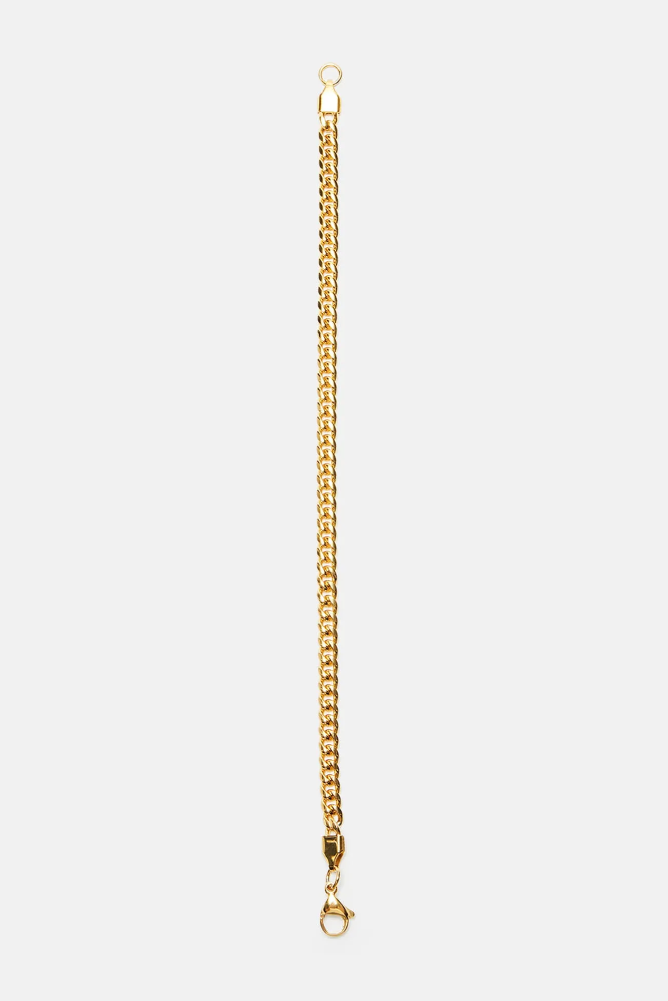 5mm Premium 8″ Cuban Chain Bracelet - Gold