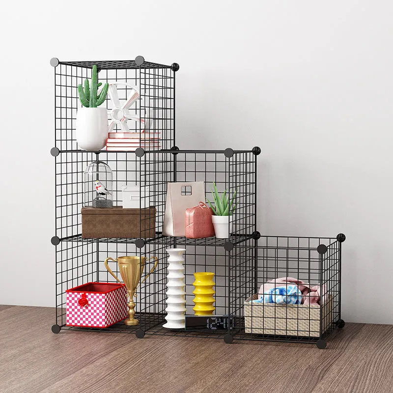 6 Cube DIY Storage Metal Wire Organizer