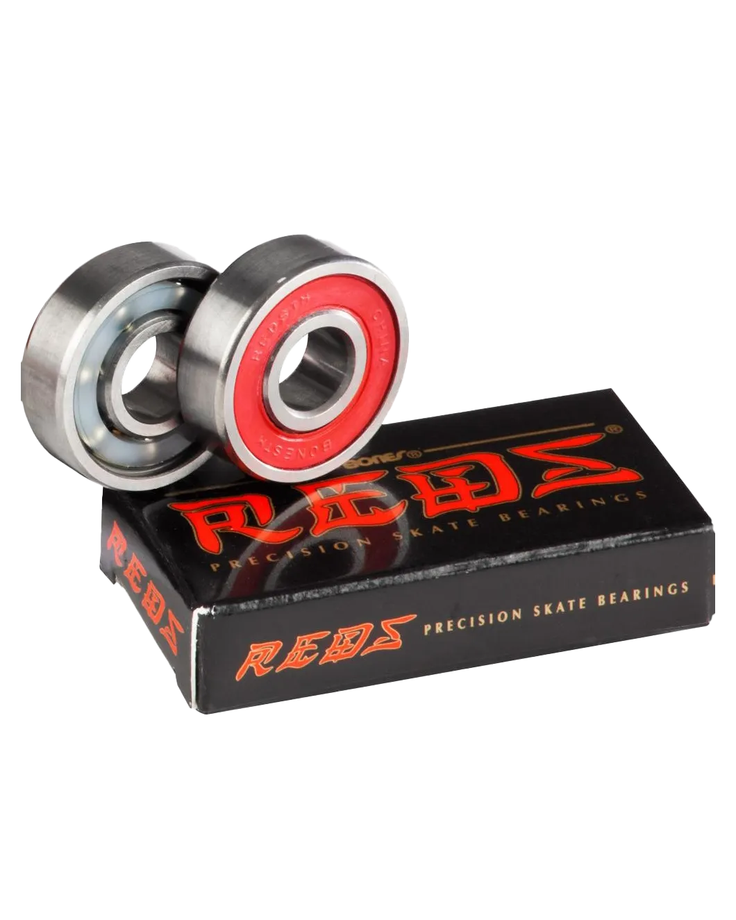 608 8mm Bearings (2 Pack) in REDS