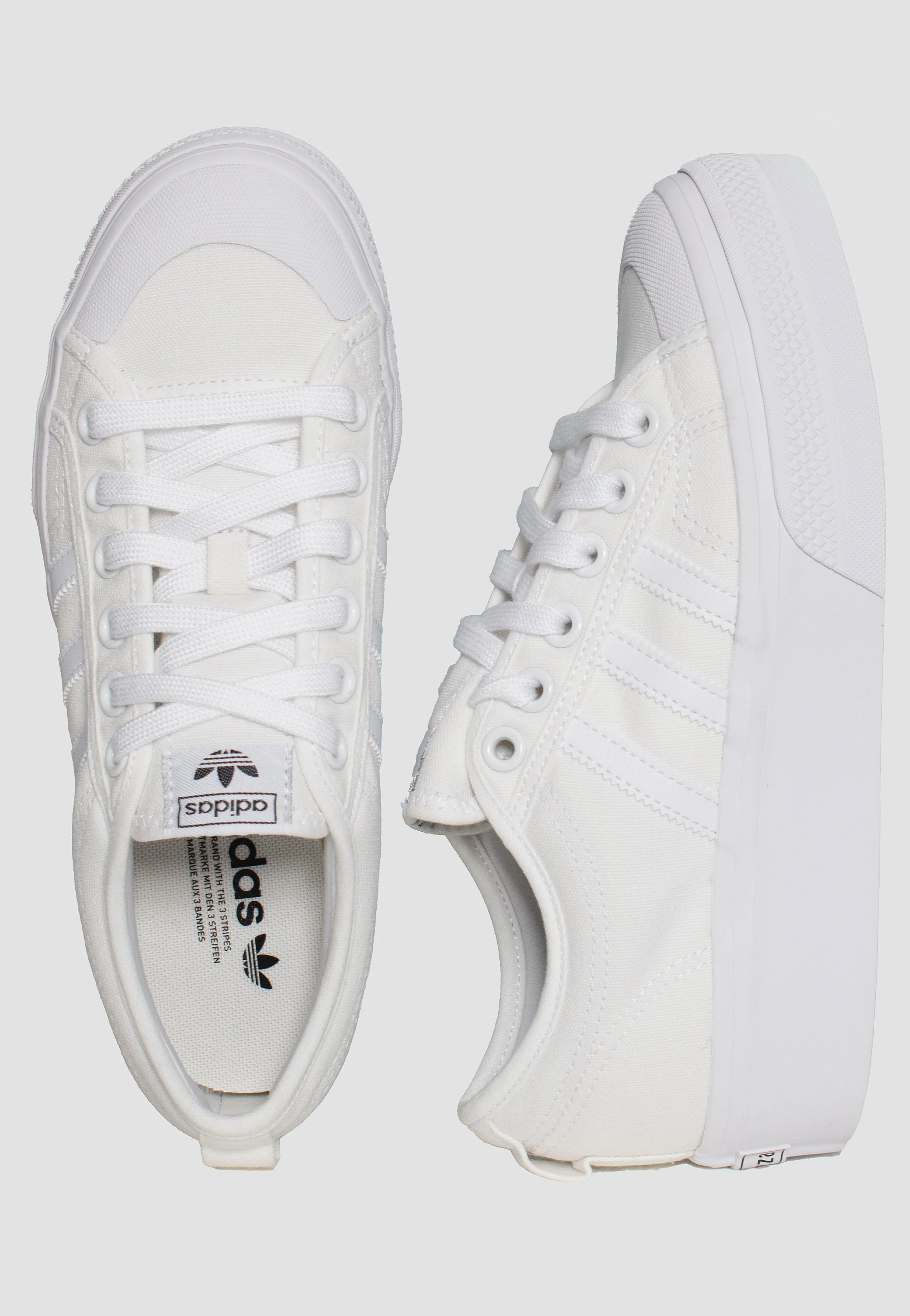 Adidas - Nizza Platform W Ftwr White/Ftwr White/Ftwr White - Girl Shoes