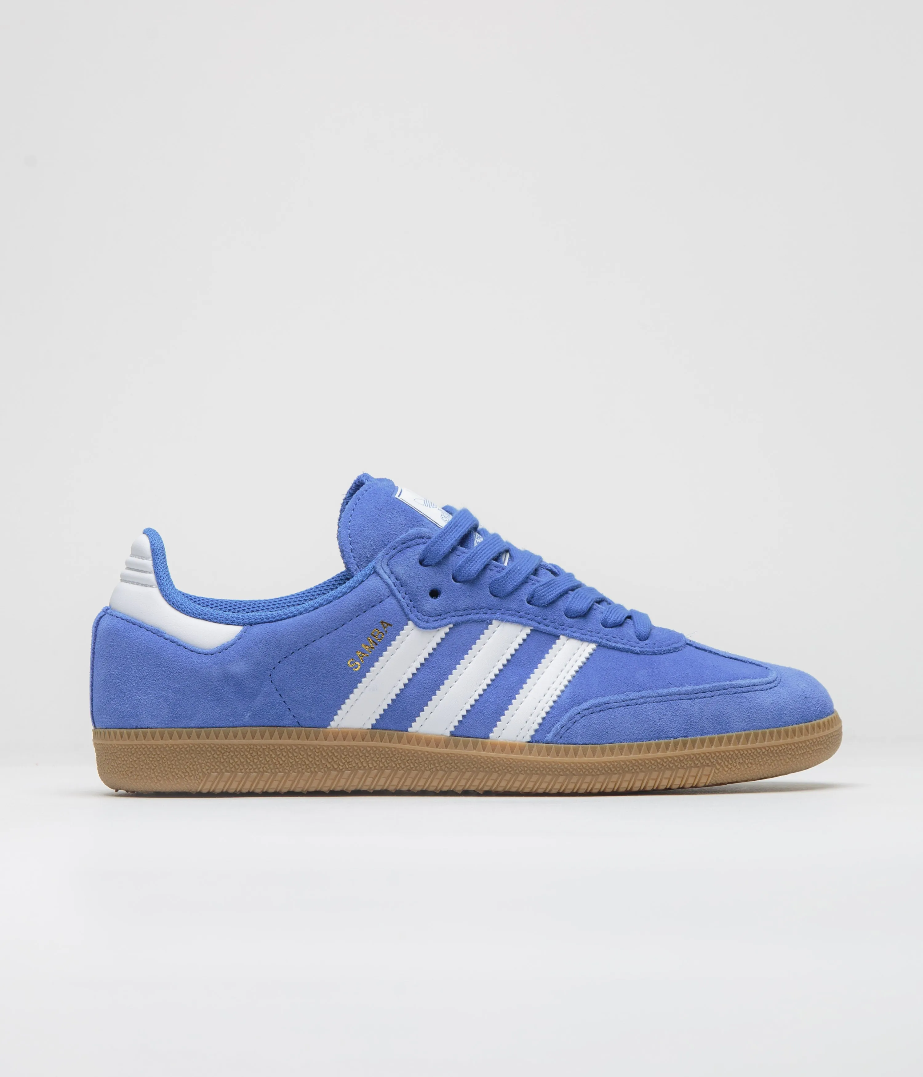 Adidas Samba ADV Shoes - Bluebird / Cloud White / Gold Metallic