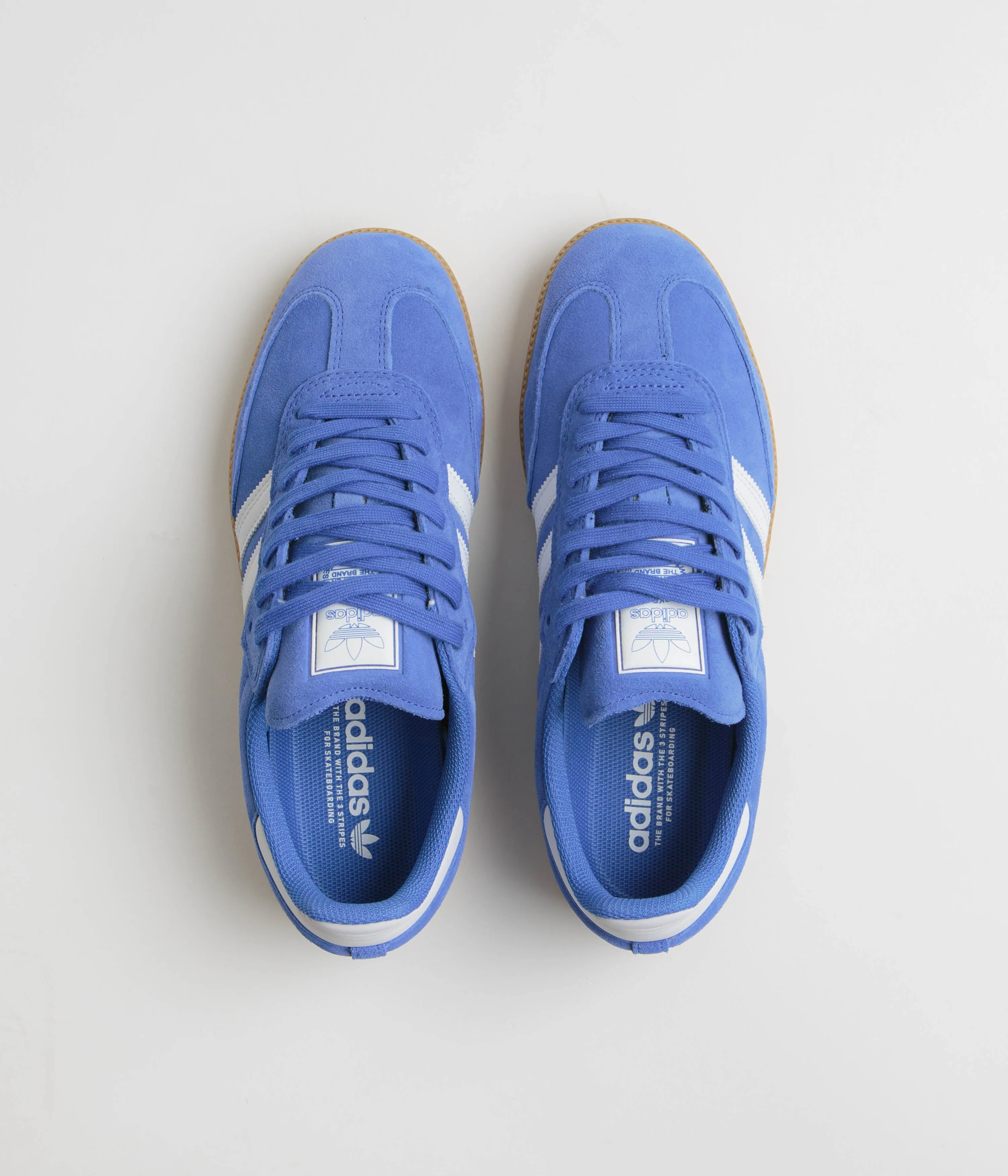 Adidas Samba ADV Shoes - Bluebird / Cloud White / Gold Metallic