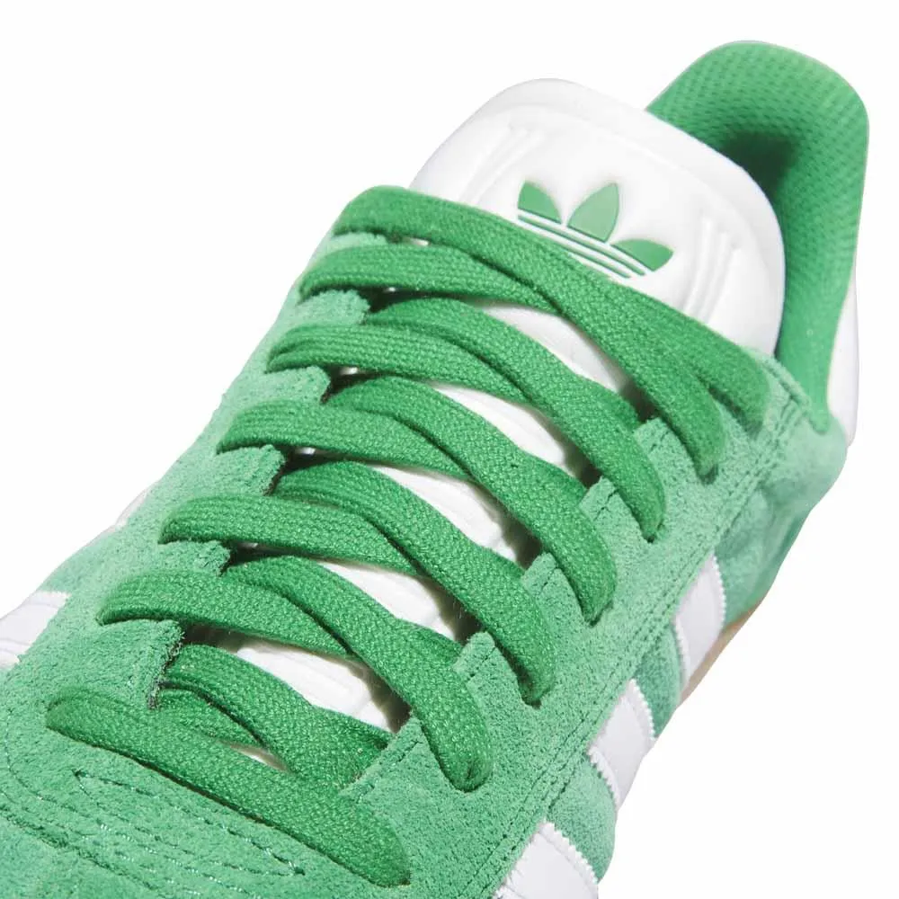 Adidas Skateboarding Gazelle ADV Green Feather White Gold Metallic Skate Shoes