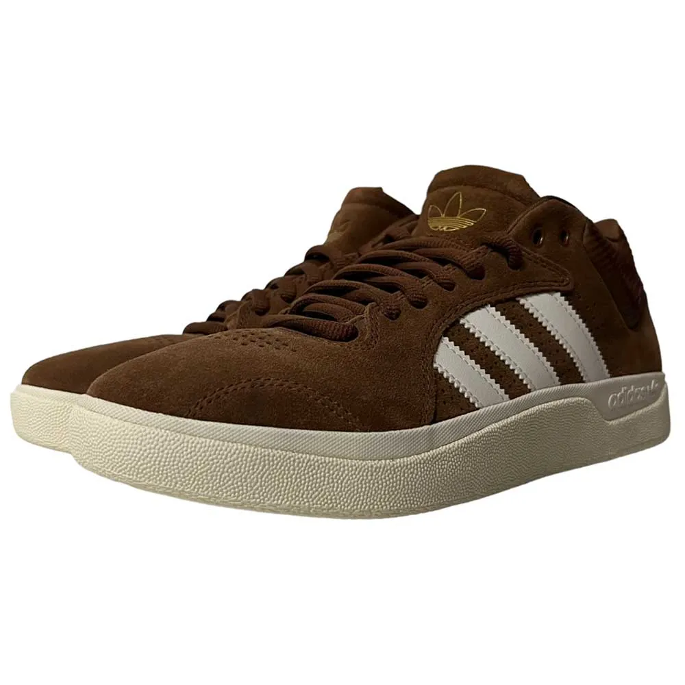 Adidas Skateboarding Tyshawn Preburn White Gold Suede Shoes