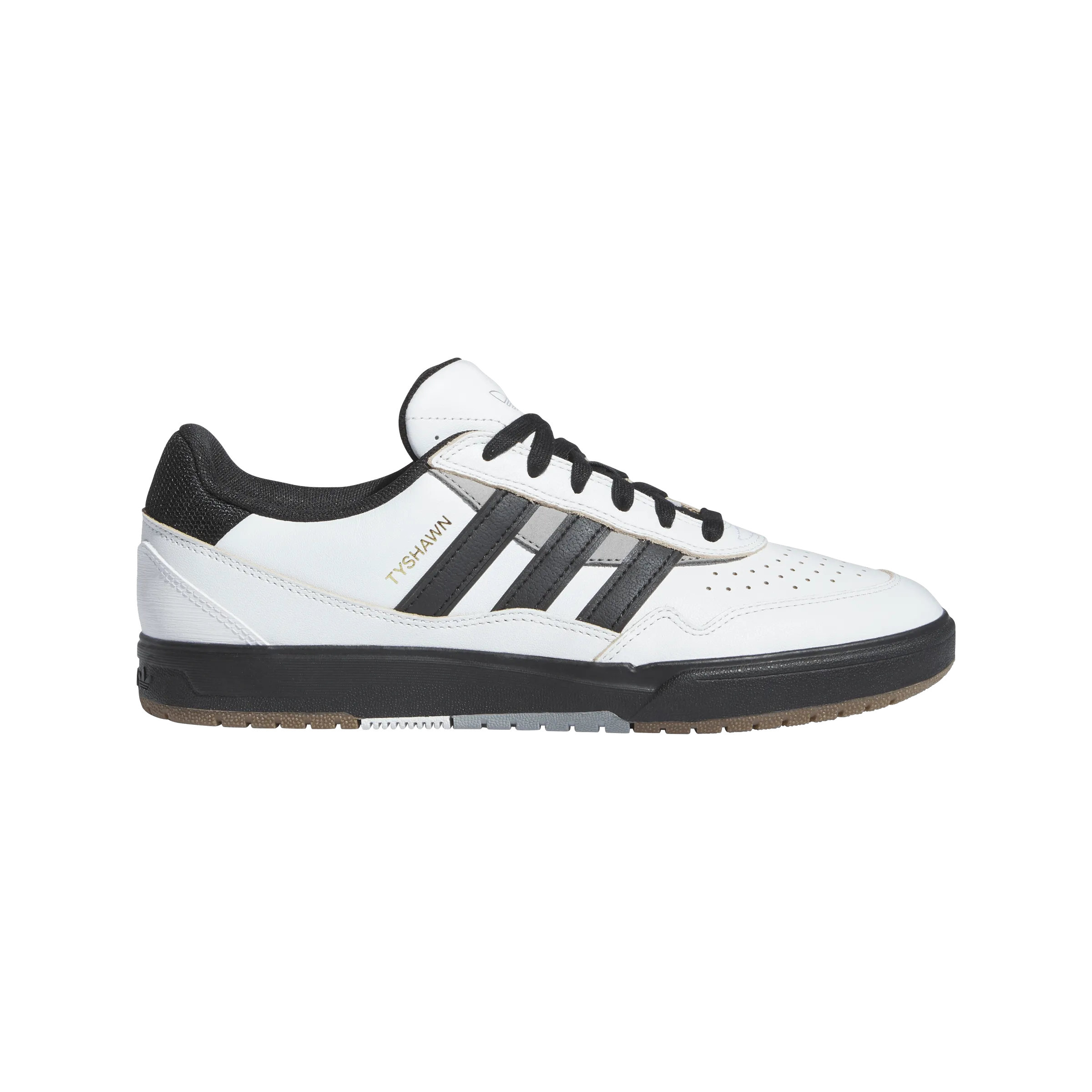 ADIDAS Tyshawn II Shoes Crystal White/Core Black/Charcoal Solid Grey