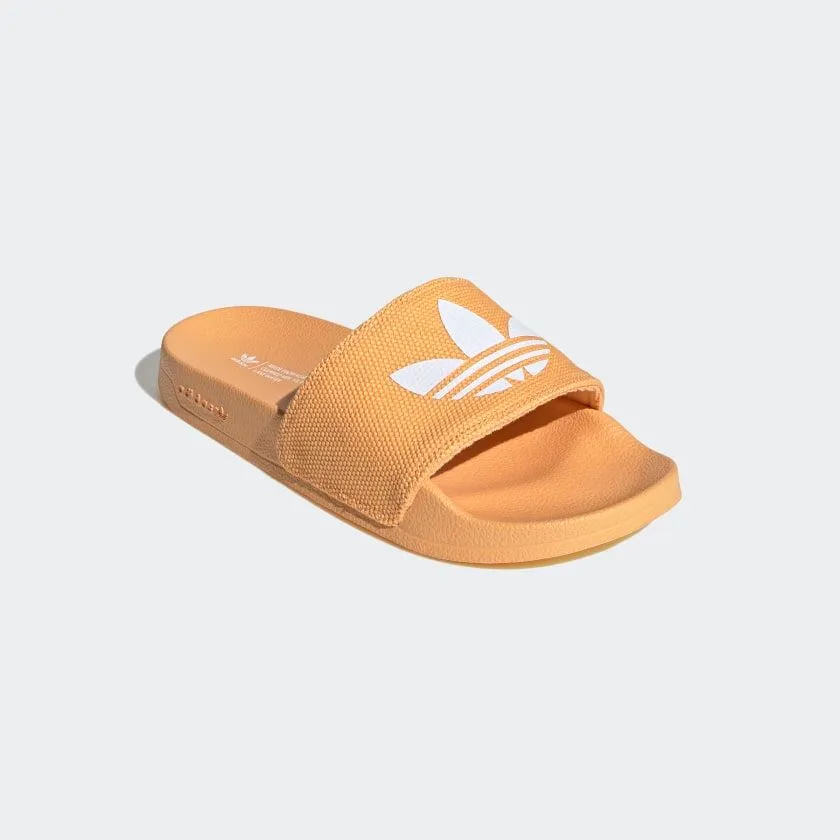 Adidas Women's Adilette Lite Slides - Hazy Orange / Cloud White