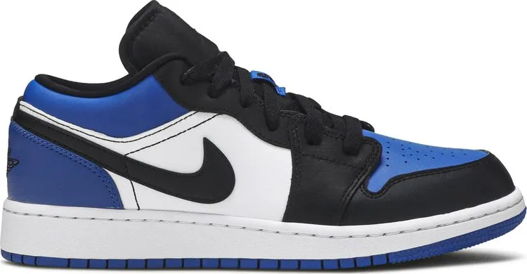 Air Jordan 1 Low GS Royal Toe Sneakers, Blue