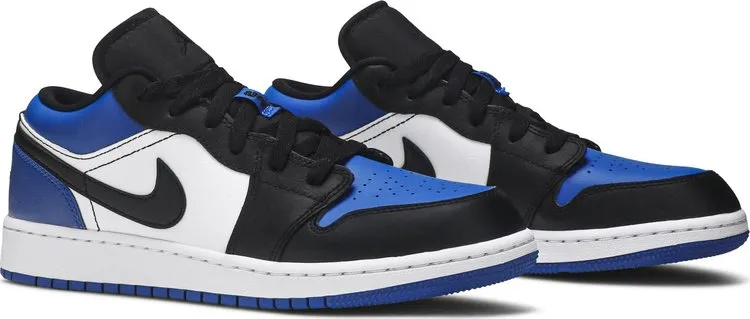 Air Jordan 1 Low GS Royal Toe Sneakers, Blue