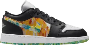 Air Jordan 1 Low SE GS Drip sneakers, black