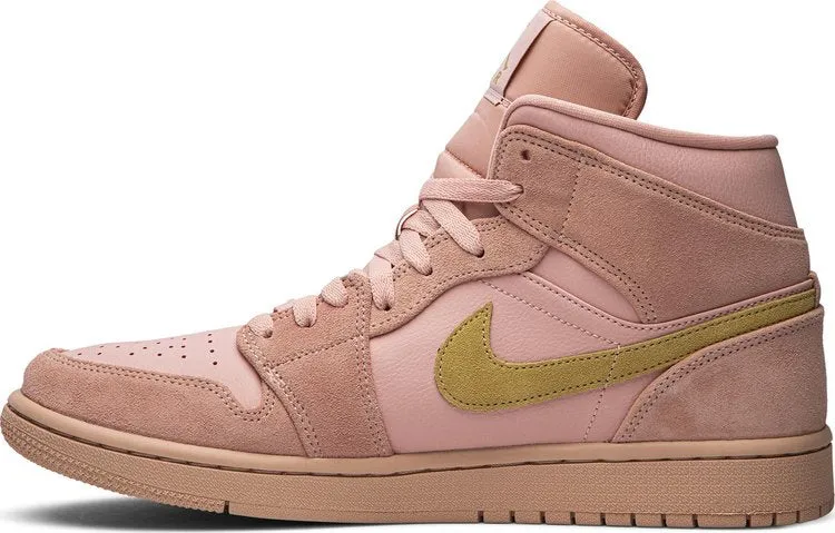 Air Jordan 1 Mid Coral Gold, pink