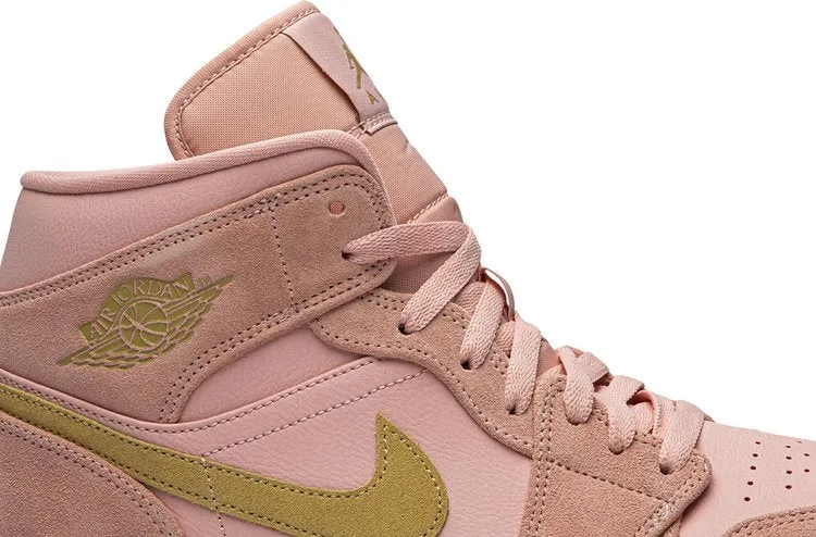 Air Jordan 1 Mid Coral Gold, pink