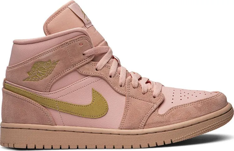 Air Jordan 1 Mid Coral Gold, pink