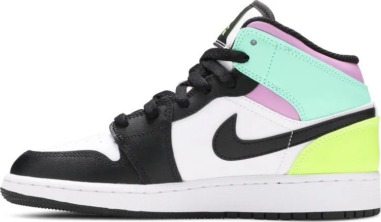 Air Jordan 1 Mid GS Pastel, white