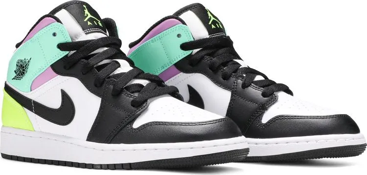 Air Jordan 1 Mid GS Pastel, white