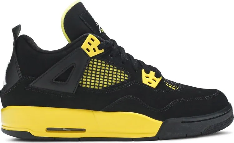 Air Jordan 4 Retro GS Thunder 2012 sneakers, black