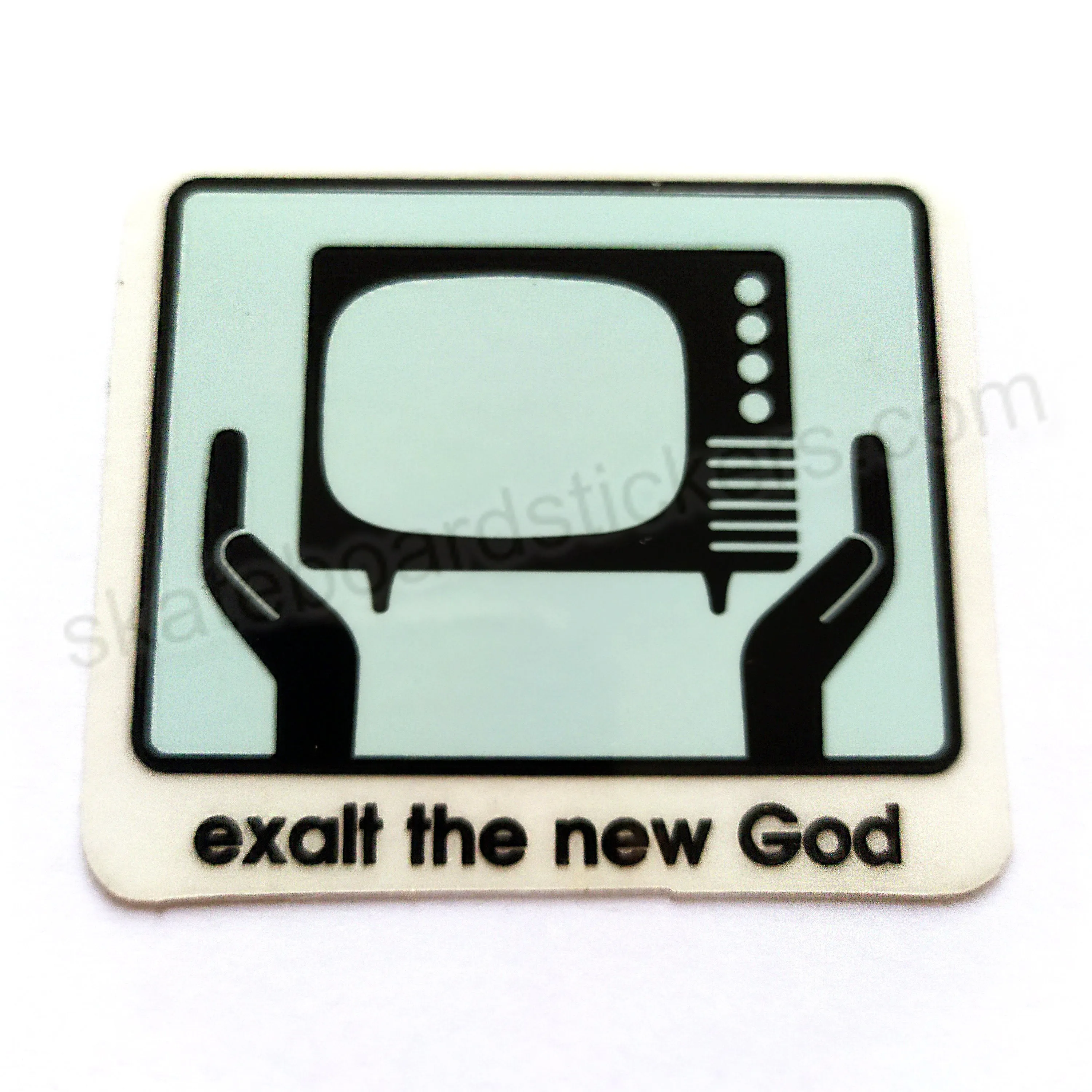 Alien Workshop Skateboard Sticker - Exalt The New God - 6.5cm across approx