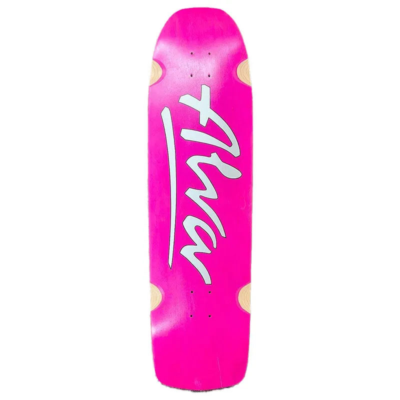 Alva 10" x 36.25" Short Stuff PINK/SILVER Skateboard Deck