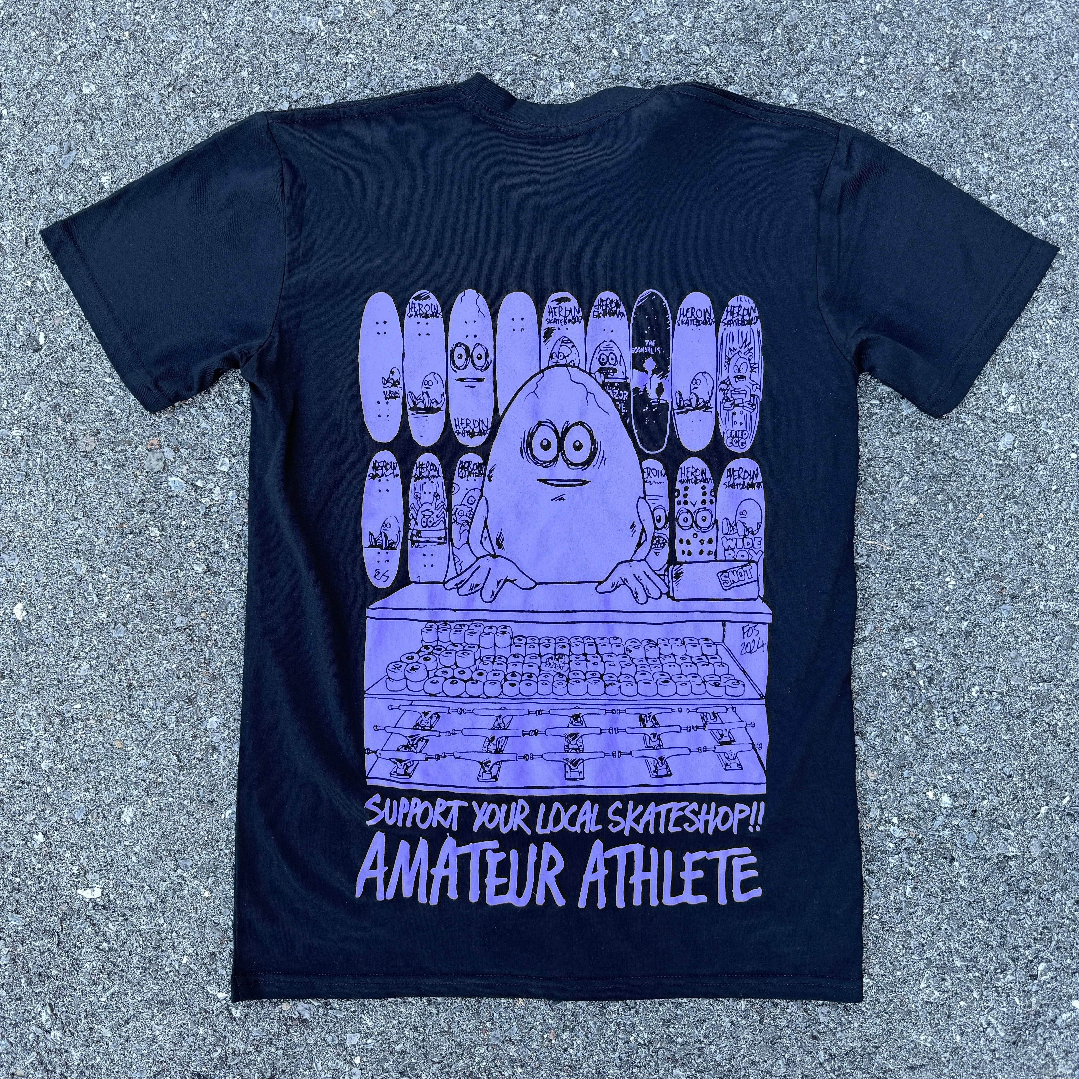 AMATEUR ATHLETE X HEROIN SUPPORT YOU LOCAL TEE