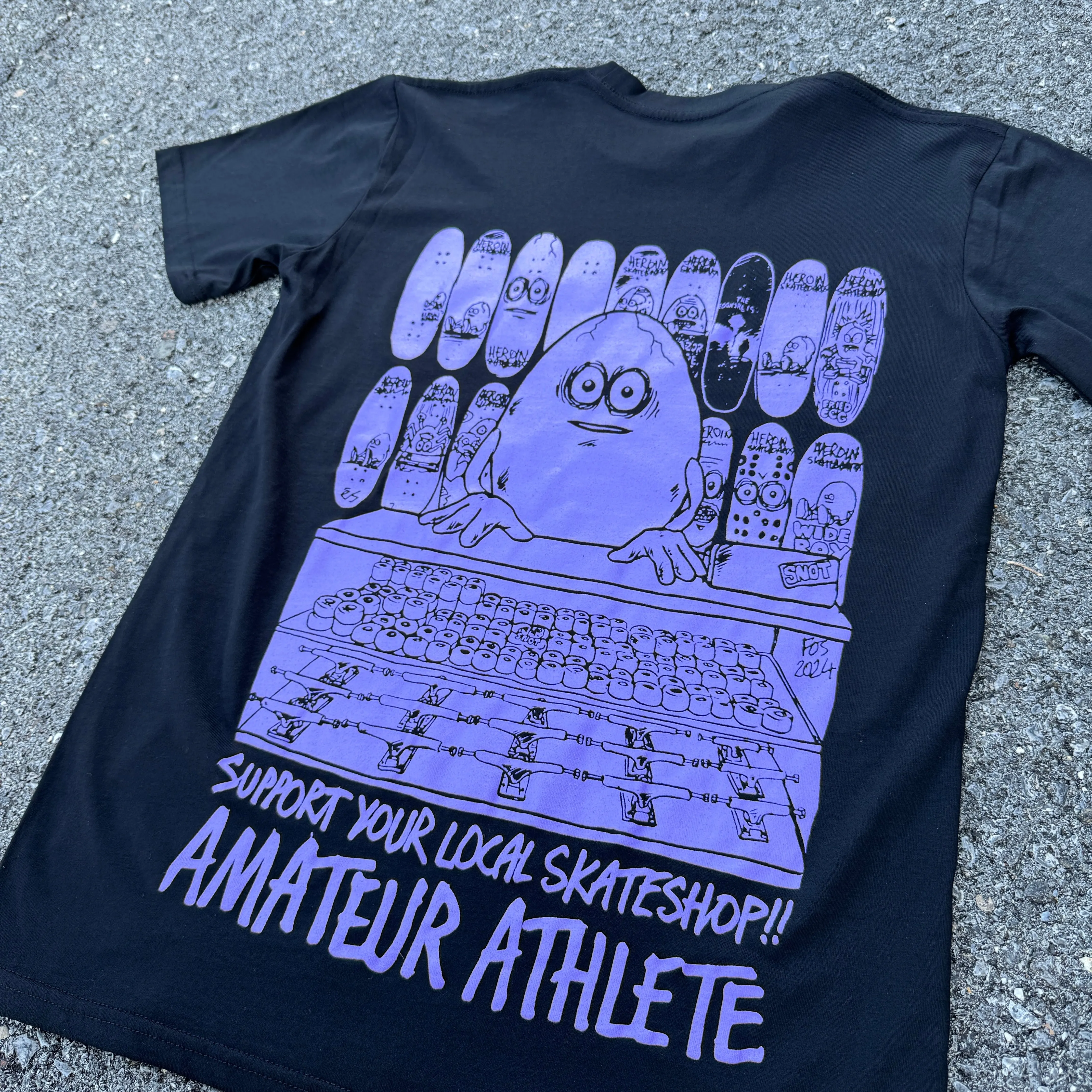 AMATEUR ATHLETE X HEROIN SUPPORT YOU LOCAL TEE