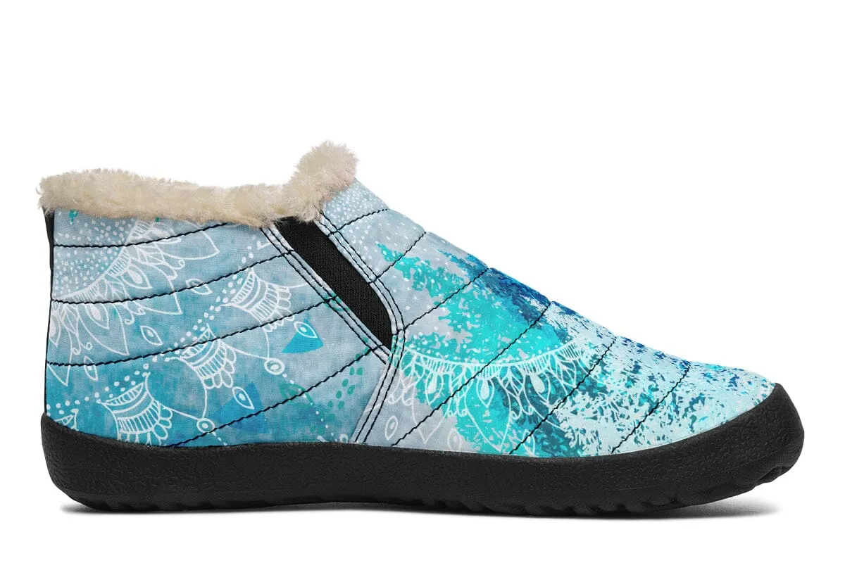 Among The Pines Mandala Winter Slippers