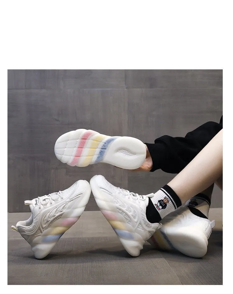 Amozae-Back To School Gifts Rainbow Sneakers