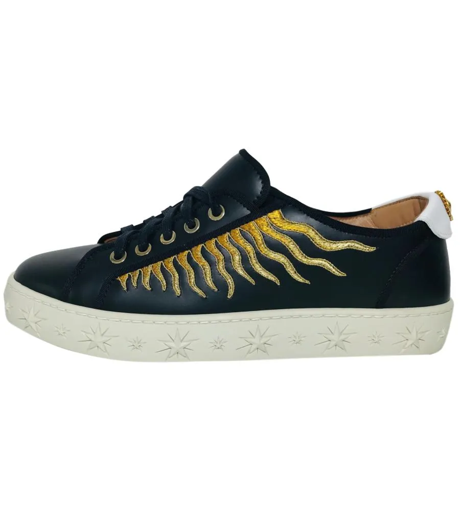 Aquazzura Leather Sneakers. Size 38.5