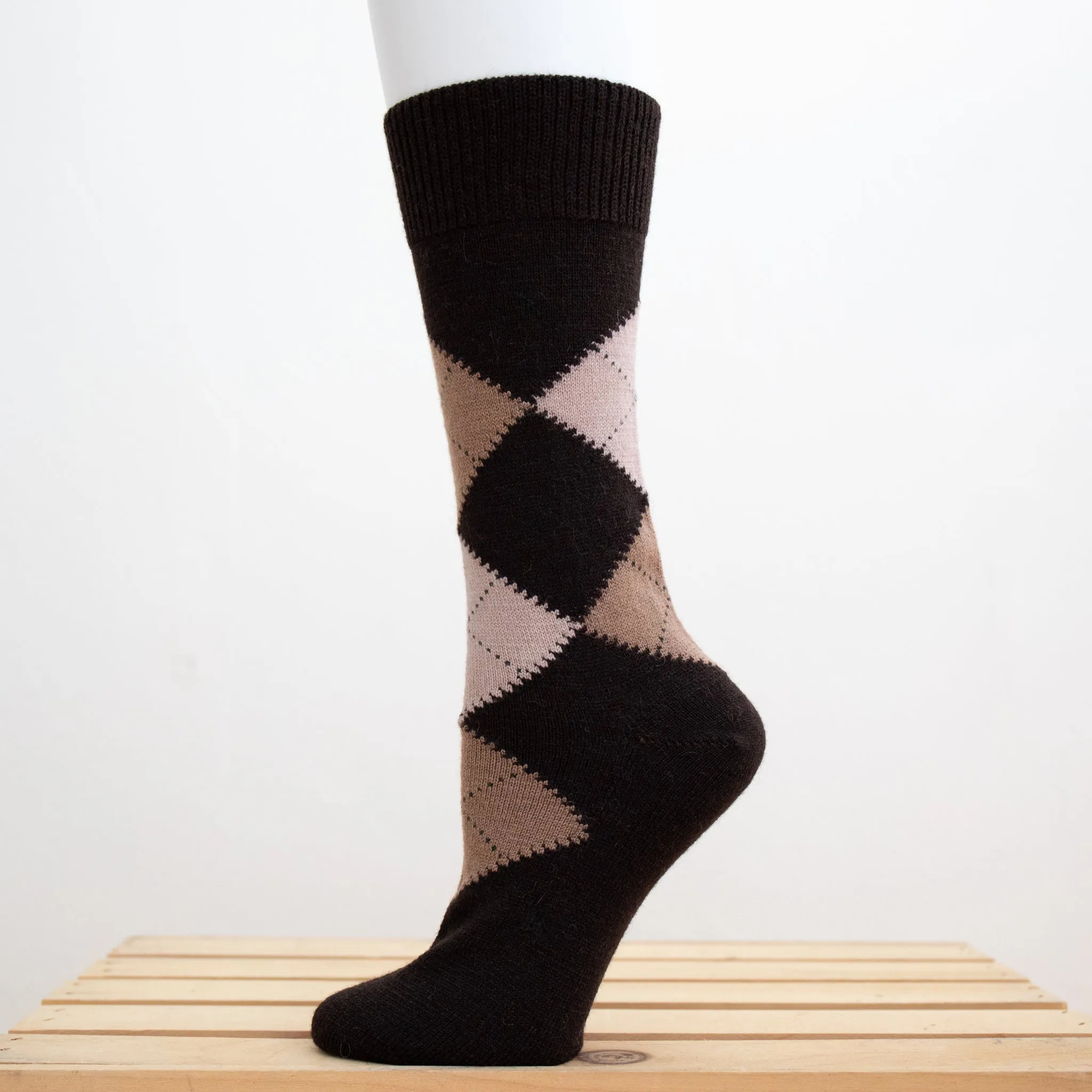 Argyle Alpaca Socks