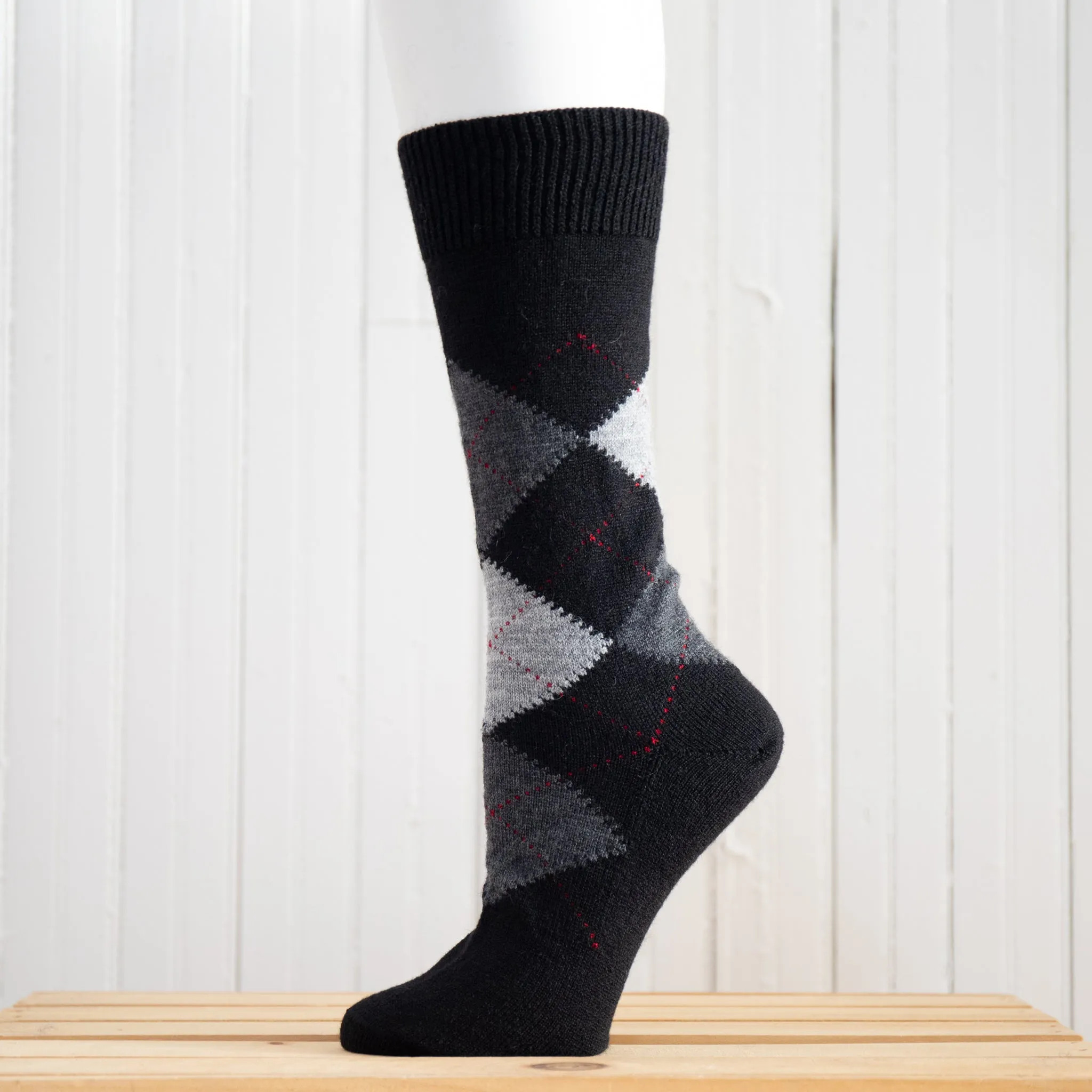 Argyle Alpaca Socks