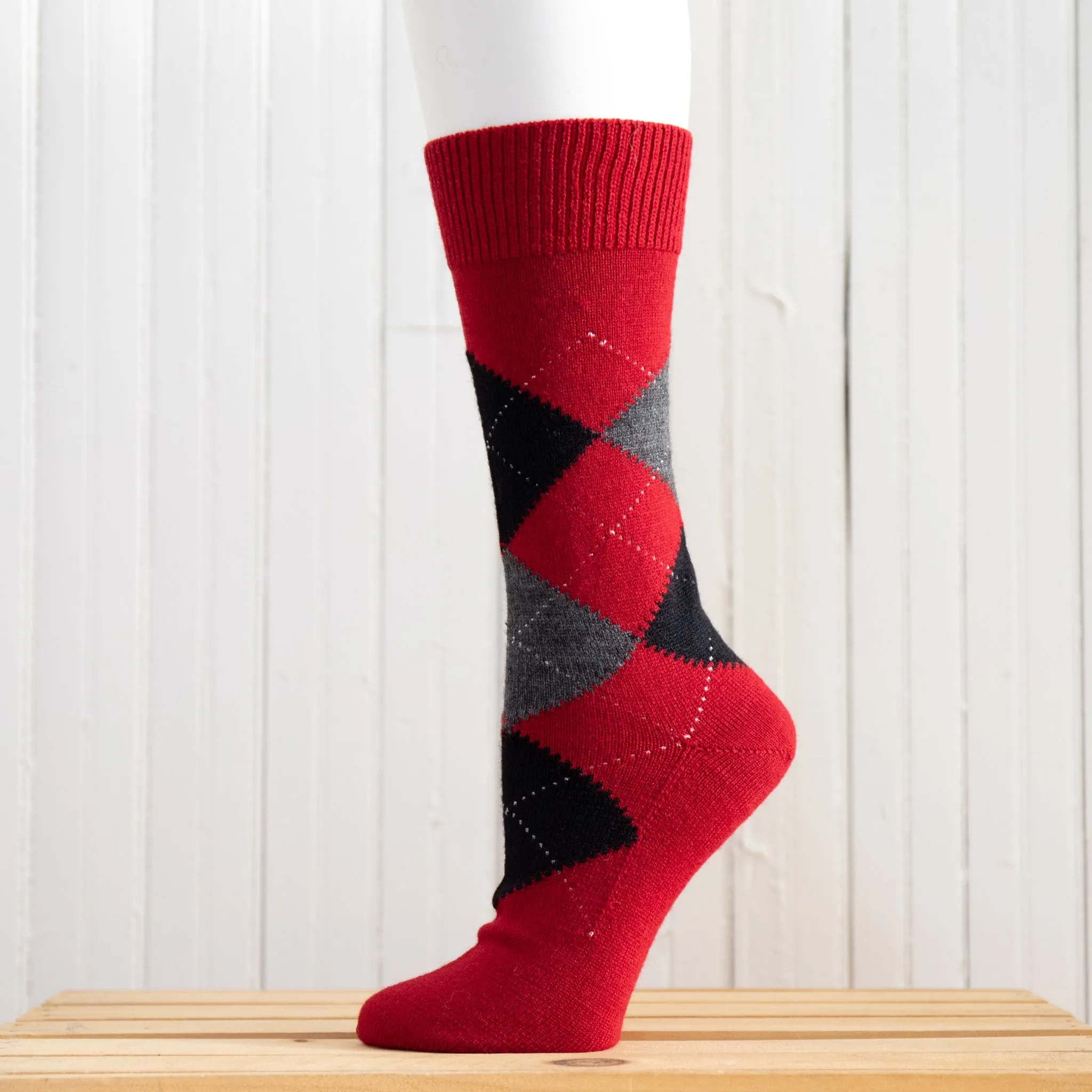 Argyle Alpaca Socks