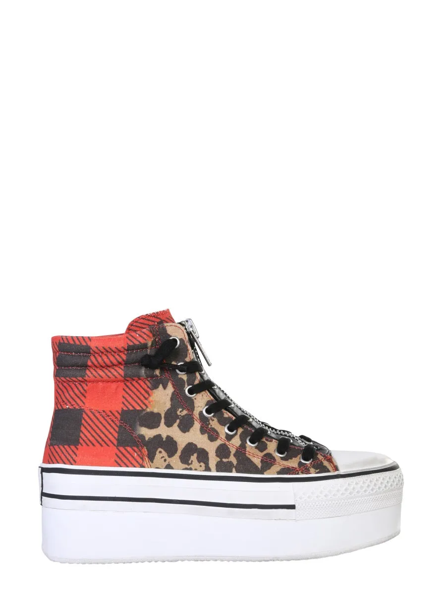 Ash Jagger Animal Print Platform Sneakers