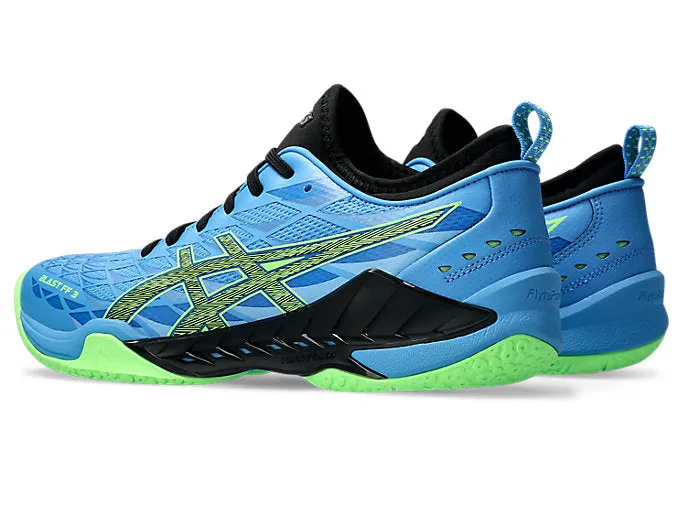 Asics Blast FF 3 Men's Court Shoes, Waterscape / Lime Burst