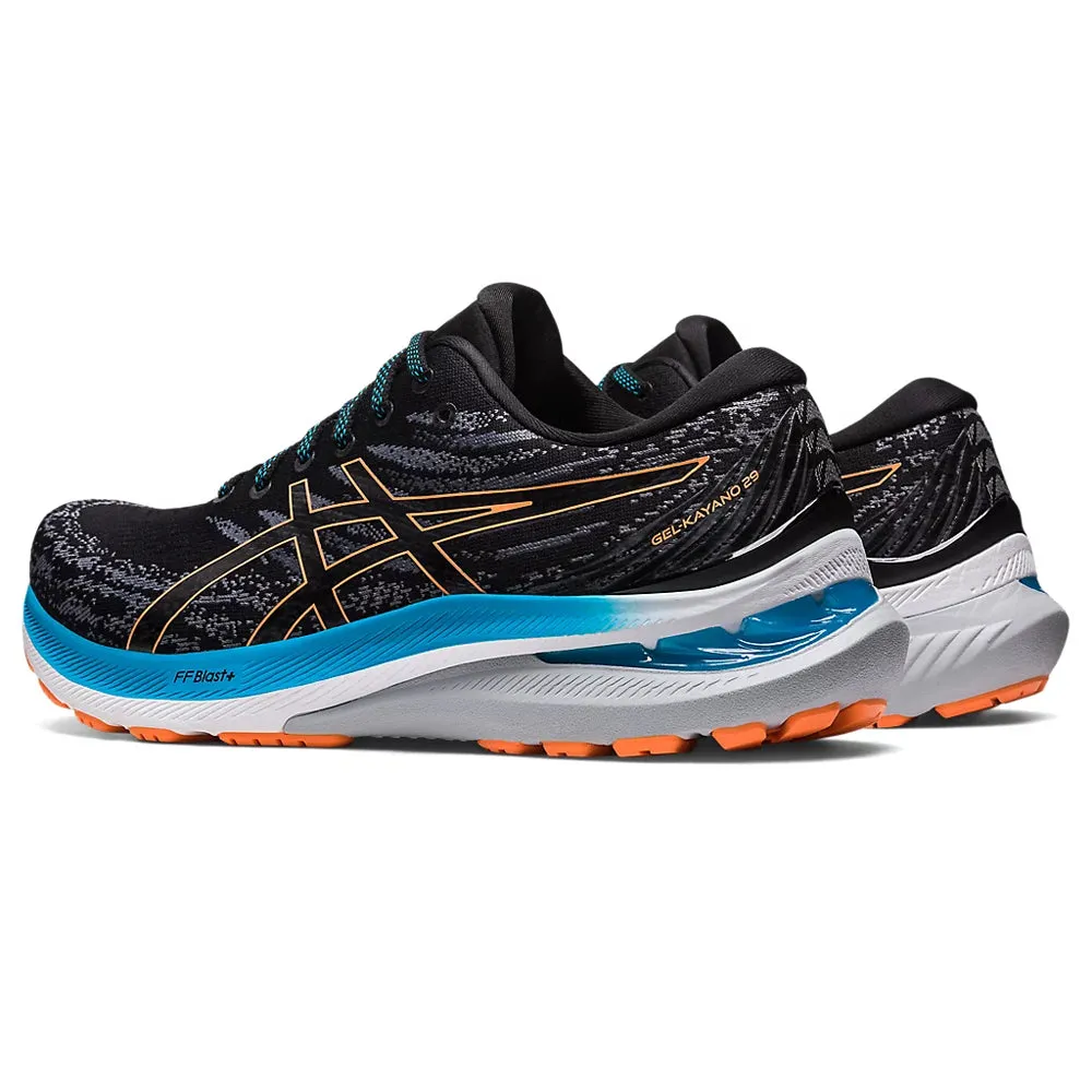 ASICS GEL-KAYANO 29 (M) - BLACK/SUN PEACH RUNNING SHOES