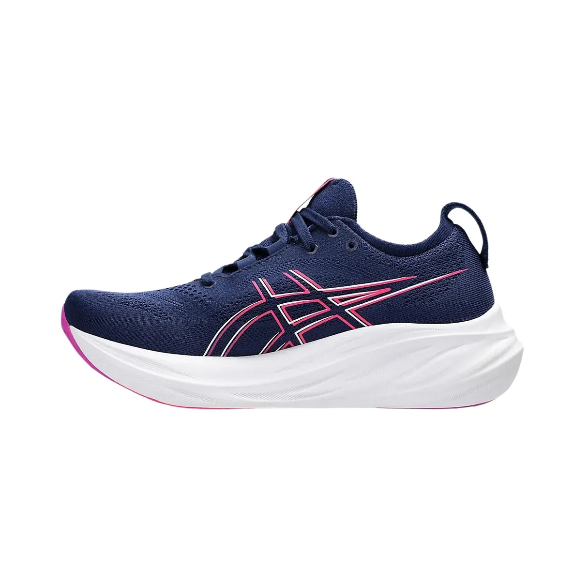 Asics Gel-Nimbus 26 Navy Blue Pink AW24 Women's Running Shoes