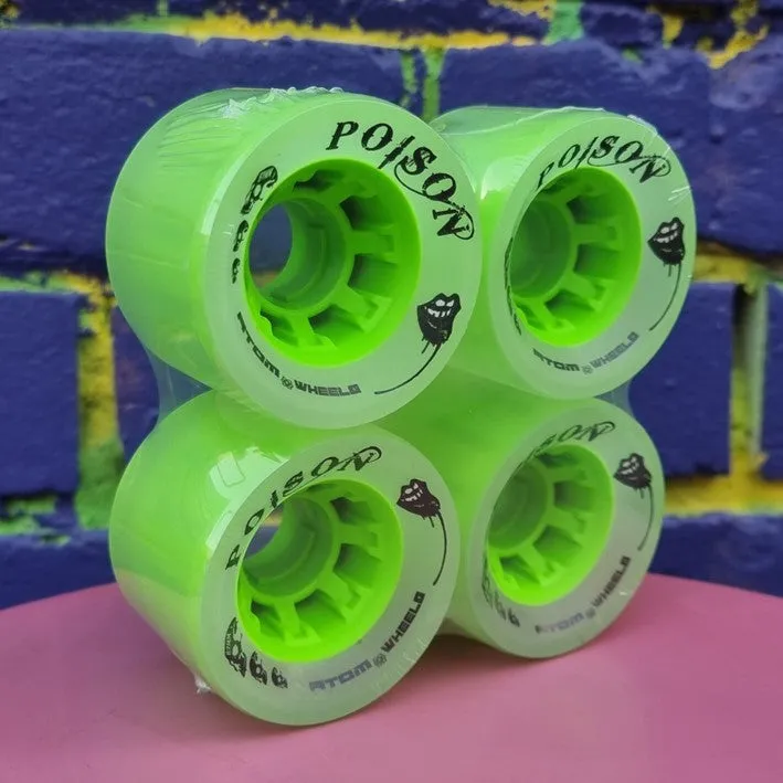 Atom Poison Wheels Green 84A - 4 pack