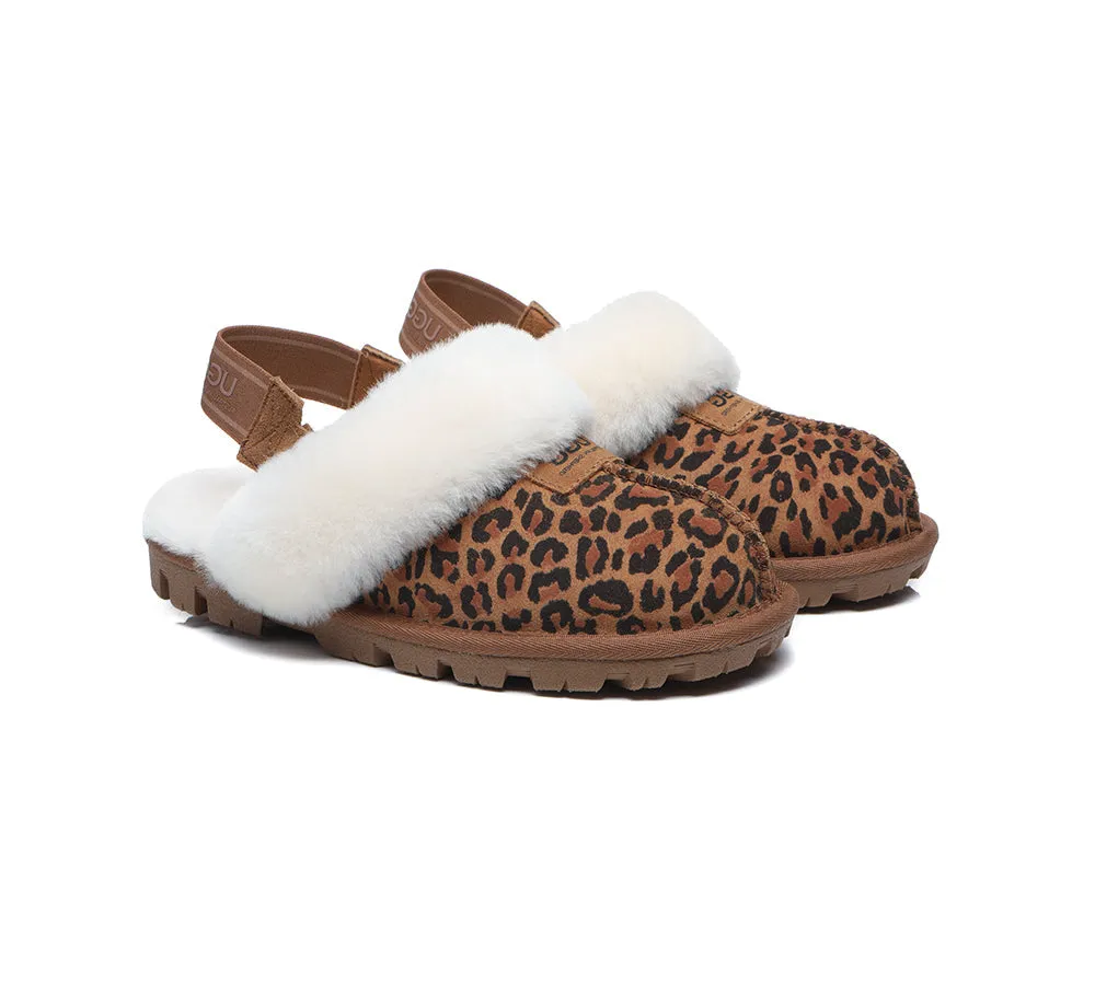 AUSTRALIAN SHEPHERD® UGG Slippers Sheepskin Wool Removable Strap Slingback Suzie