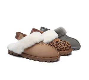 AUSTRALIAN SHEPHERD® UGG Slippers Sheepskin Wool Removable Strap Slingback Suzie