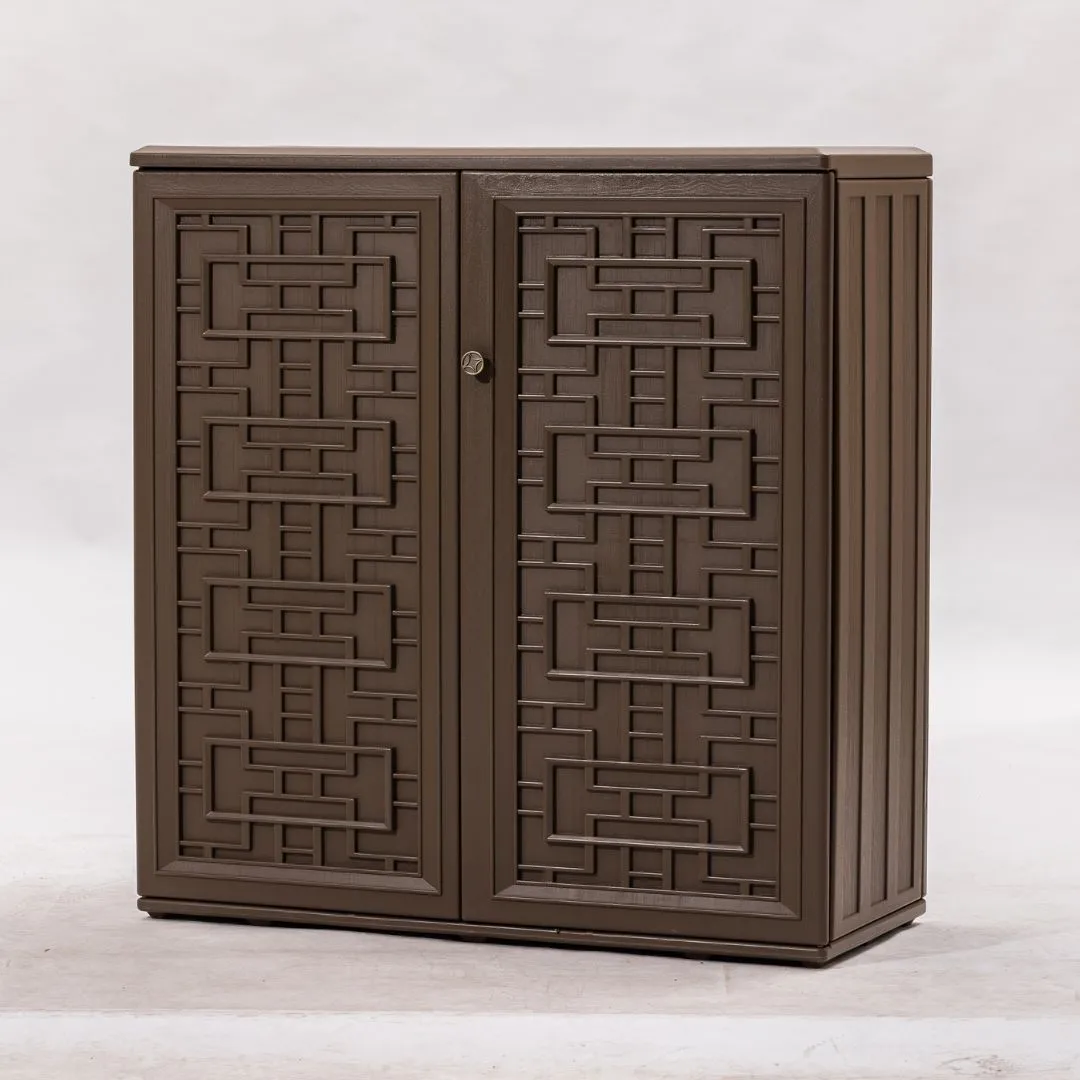 AVA Multipurpose Outdoor Storage Shoe Cabinet Brown