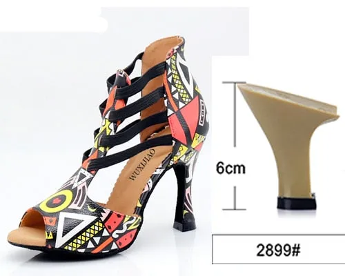 Aztec Print Ballroom Dance Shoes