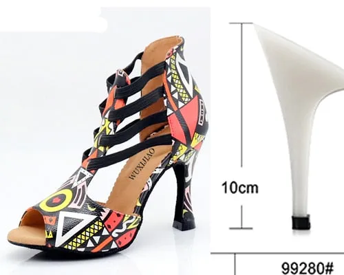 Aztec Print Ballroom Dance Shoes