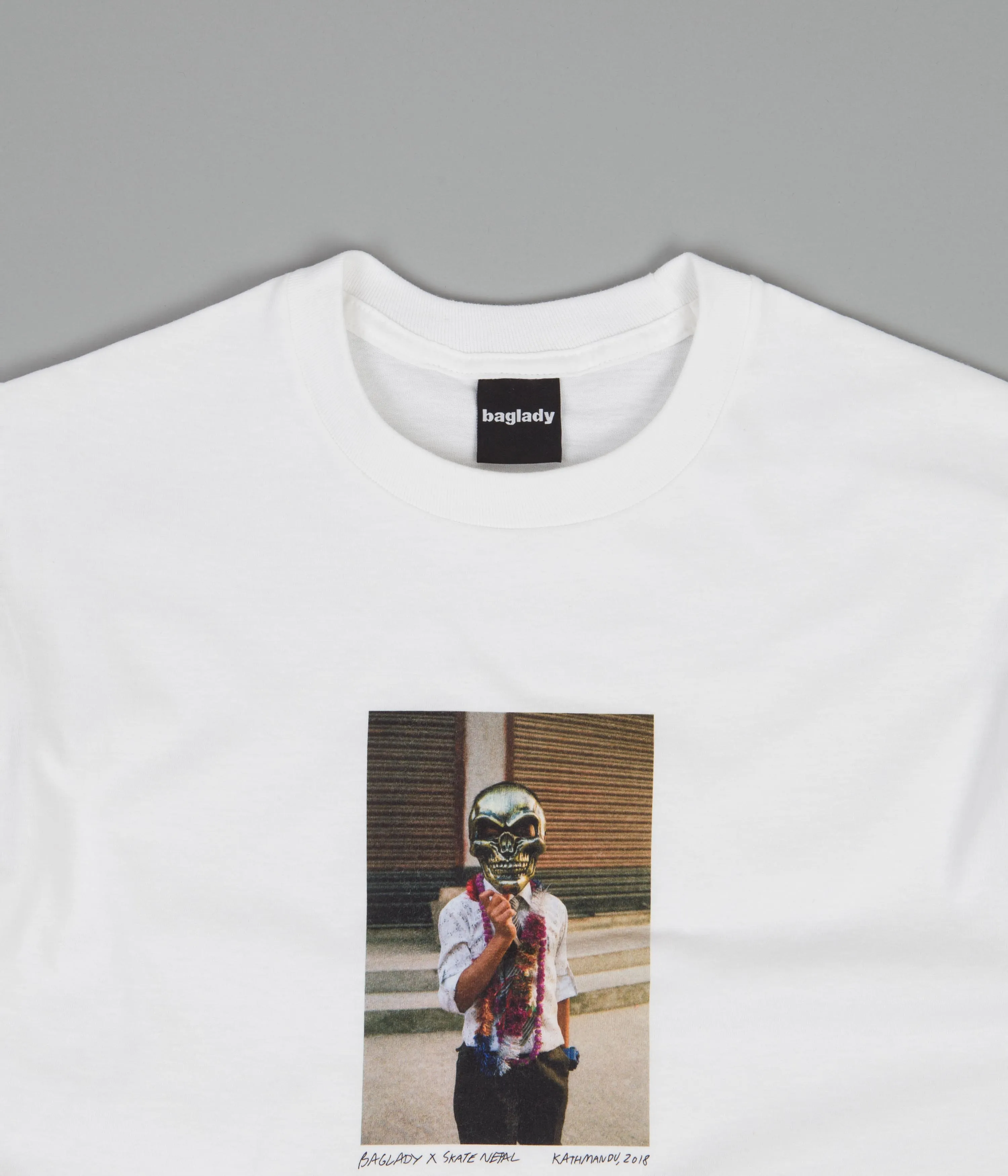 Baglady x Skate Nepal T-Shirt - White