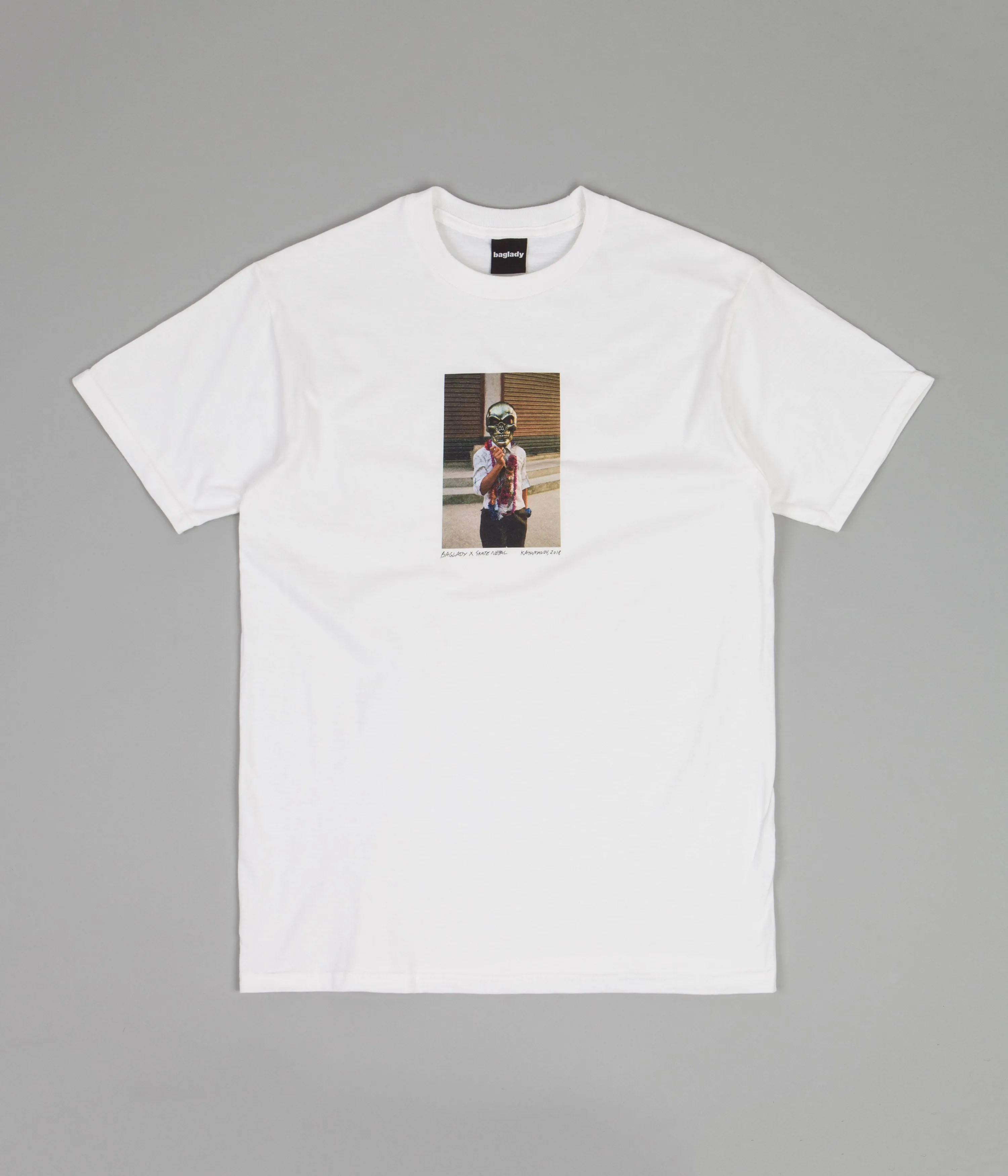 Baglady x Skate Nepal T-Shirt - White