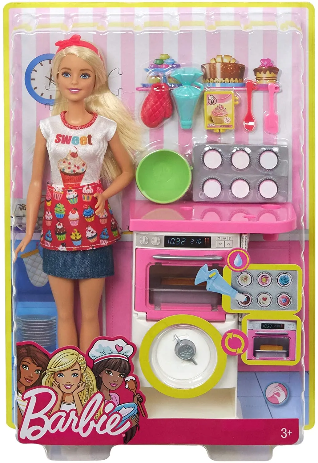 Barbie Doll with Oven and Rising Food