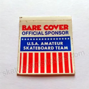 Bare Cover - "U.S.A Amateur Skateboard Team" Old School Skateboard Sticker