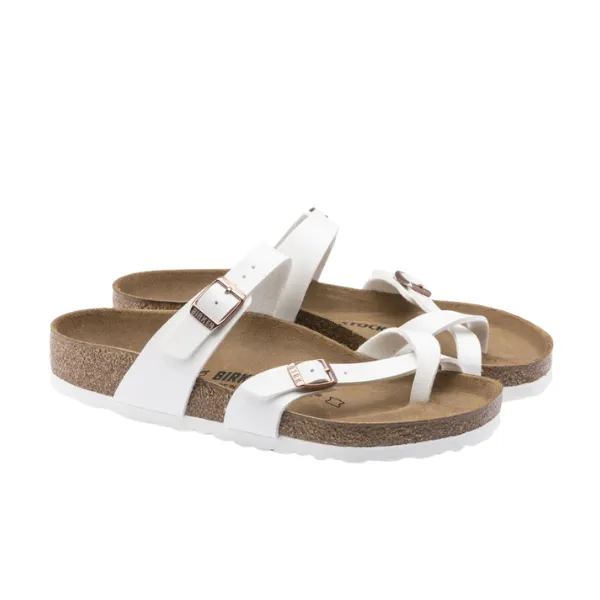 Birkenstock Women's Mayari Birko-Flor White Leather