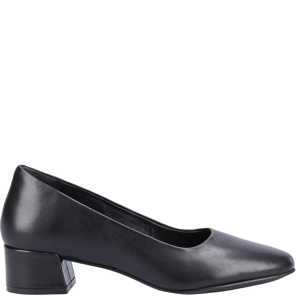 Black Alina Court Shoes