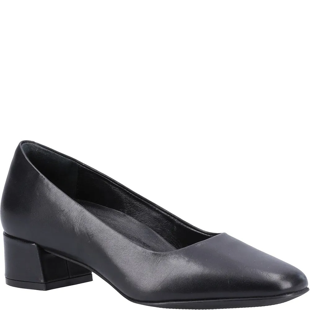 Black Alina Court Shoes